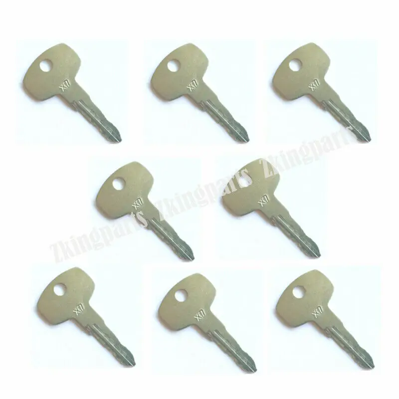 Heavy Equipment Keys - 8 peças de chave de ignição
